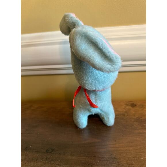 Vtg Blue Bunny Rabbit Plush Stuffed Animal Atlanta Novelty Gerber Vintage Haiti - Picture 6 of 10